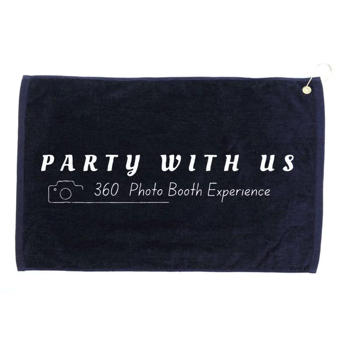 Party With Us 360 Photo Booth Grommeted Golf Towel