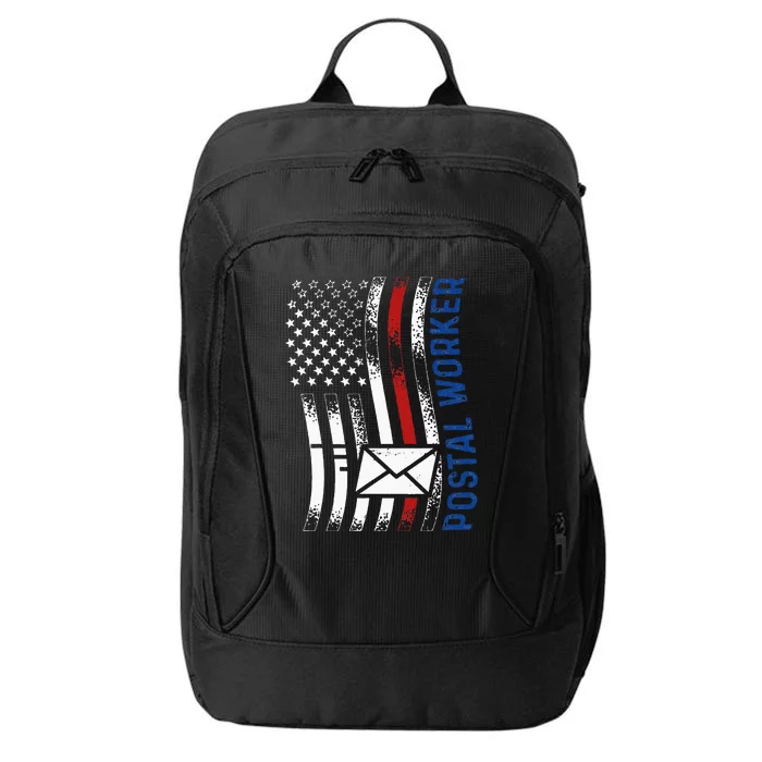 Postal Worker Vintage USA American Flag US Postal City Backpack