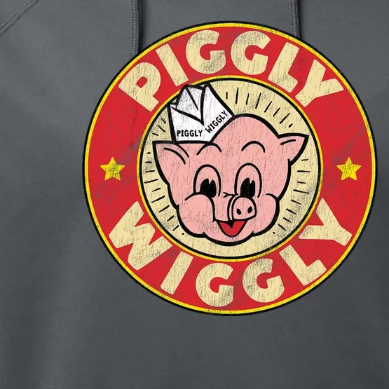 Piggly Wiggly Vintage Retro Performance Fleece Hoodie