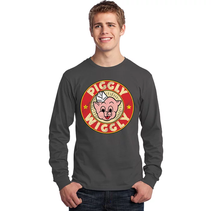 Piggly Wiggly Vintage Retro Long Sleeve Shirt