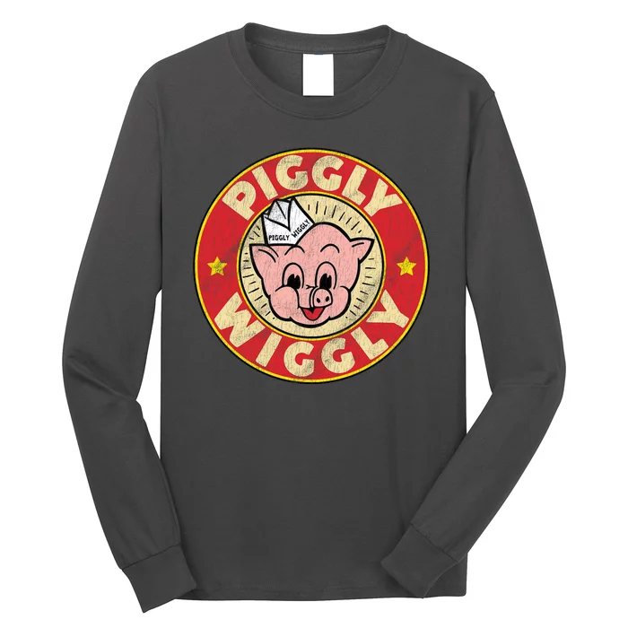 Piggly Wiggly Vintage Retro Long Sleeve Shirt