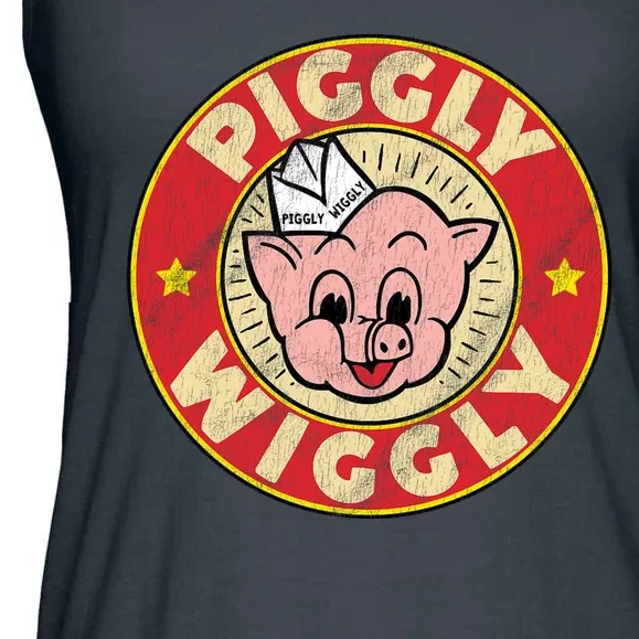 Piggly Wiggly Vintage Retro Ladies Essential Flowy Tank