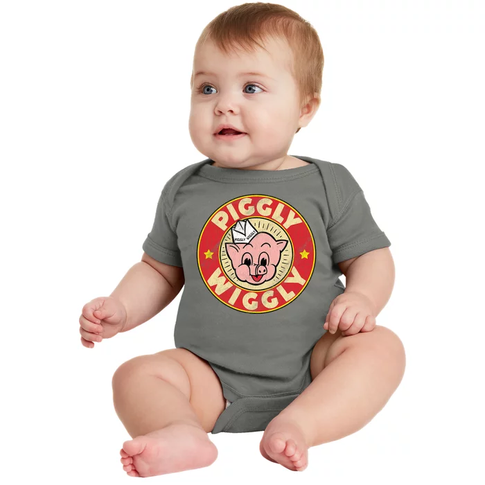 Piggly Wiggly Vintage Retro Baby Bodysuit