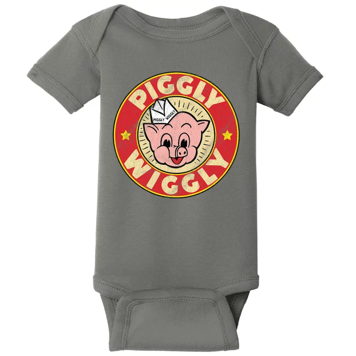 Piggly Wiggly Vintage Retro Baby Bodysuit