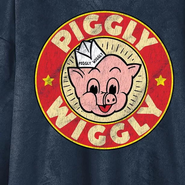 Piggly Wiggly Vintage Retro Hooded Wearable Blanket