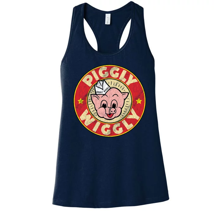 Piggly Wiggly Vintage Retro Women's Racerback Tank