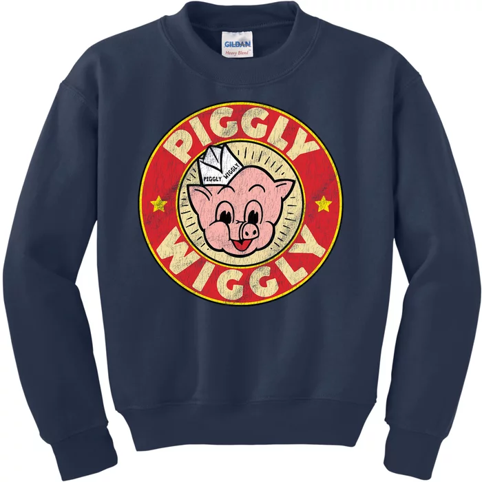 Piggly Wiggly Vintage Retro Kids Sweatshirt