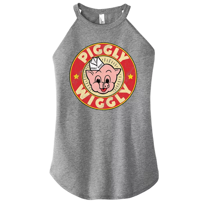 Piggly Wiggly Vintage Retro Women’s Perfect Tri Rocker Tank