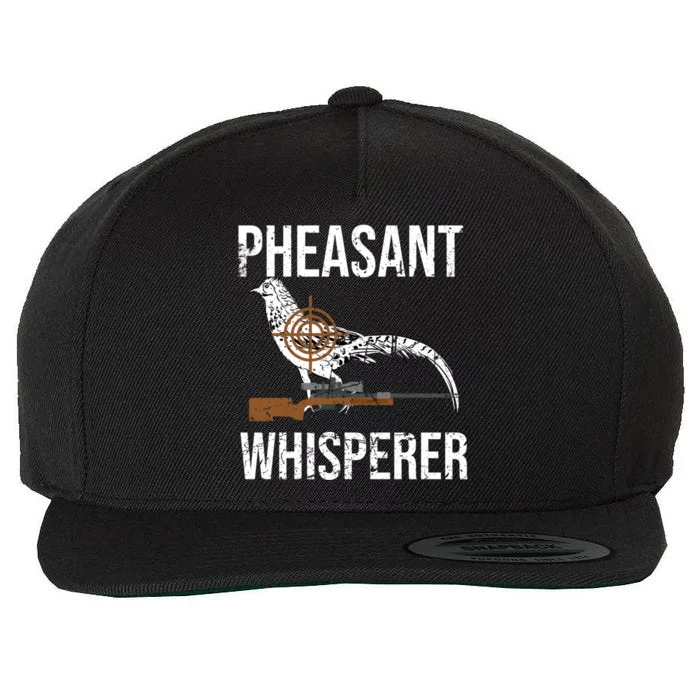 Pheasant Whisperer Varmint Pheasant Hunting Lover Great Gift Wool Snapback Cap