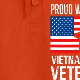 Proud Wife Vietnam War Veteran Husband Wives Matching Design Dry Zone Grid Performance Polo