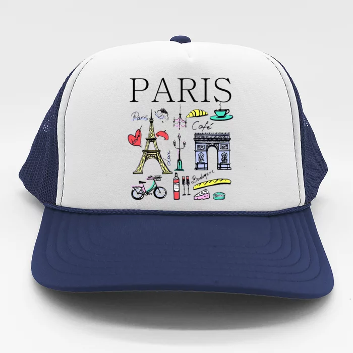 Paris Woman Woman Paris Tee Trucker Hat