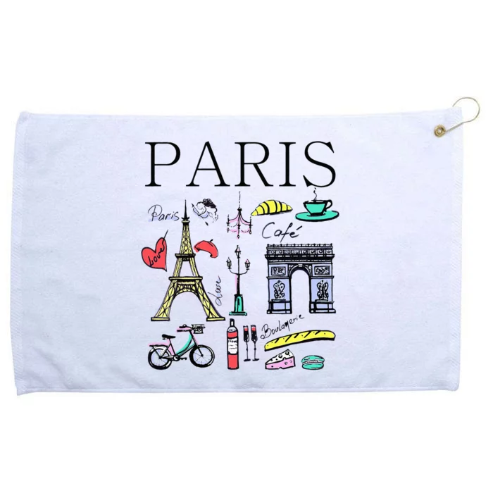 Paris Woman Woman Paris Tee Grommeted Golf Towel