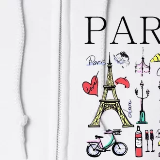 Paris Woman Woman Paris Tee Full Zip Hoodie