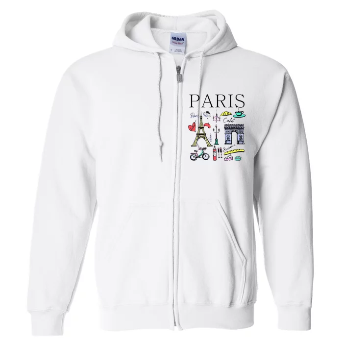 Paris Woman Woman Paris Tee Full Zip Hoodie