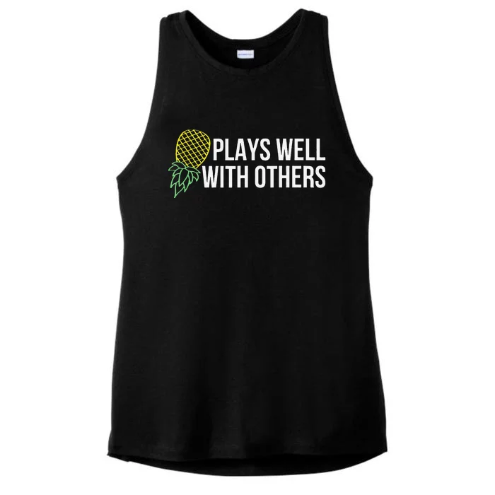 Plays Well With Others Swingers Ladies Tri-Blend Wicking Tank