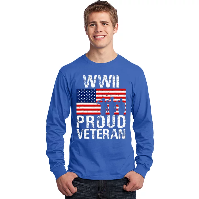 Proud Wwii World War 2 World War Ii Veteran Long Sleeve Shirt