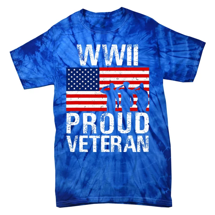 Proud Wwii World War 2 World War Ii Veteran Tie-Dye T-Shirt