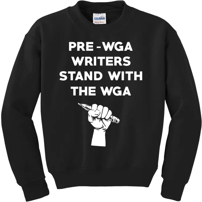 Pre WGA Writers Stand With The WGA Kids Sweatshirt