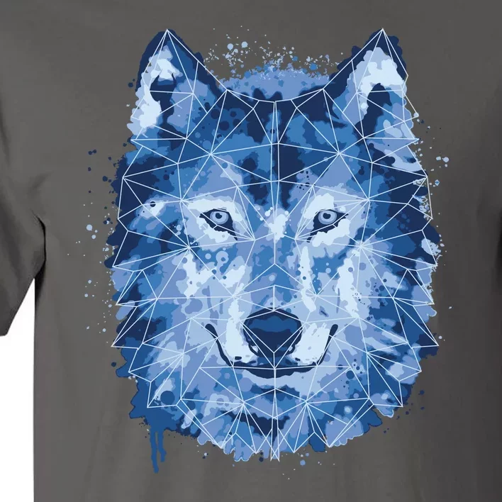 Polygon Wolf Wild Animal Tall T-Shirt