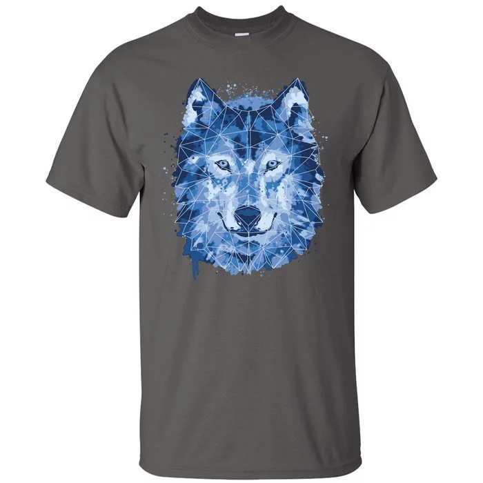 Polygon Wolf Wild Animal Tall T-Shirt