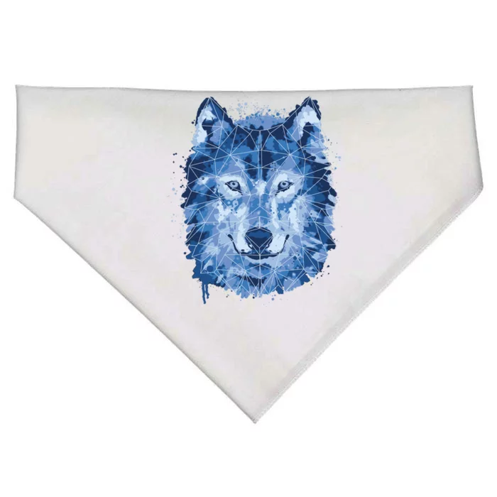 Polygon Wolf Wild Animal USA-Made Doggie Bandana