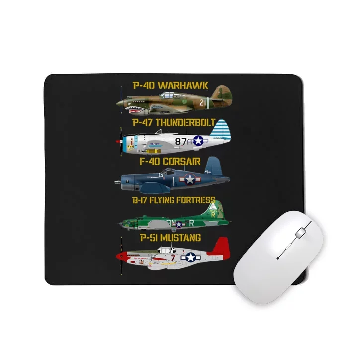 Planes Warbirds Warplanes Mousepad