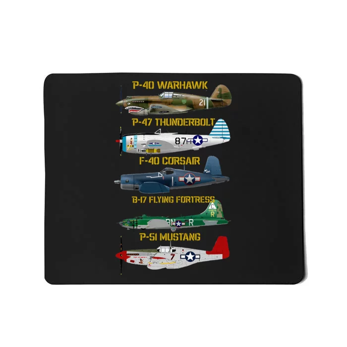 Planes Warbirds Warplanes Mousepad