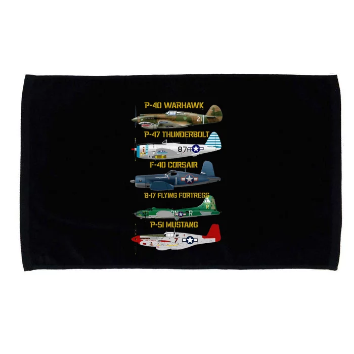 Planes Warbirds Warplanes Microfiber Hand Towel