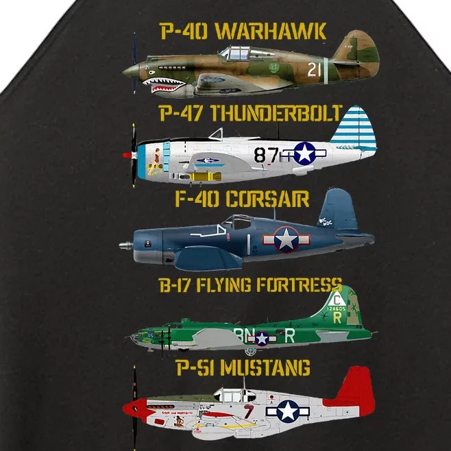 Planes Warbirds Warplanes Women’s Perfect Tri Rocker Tank