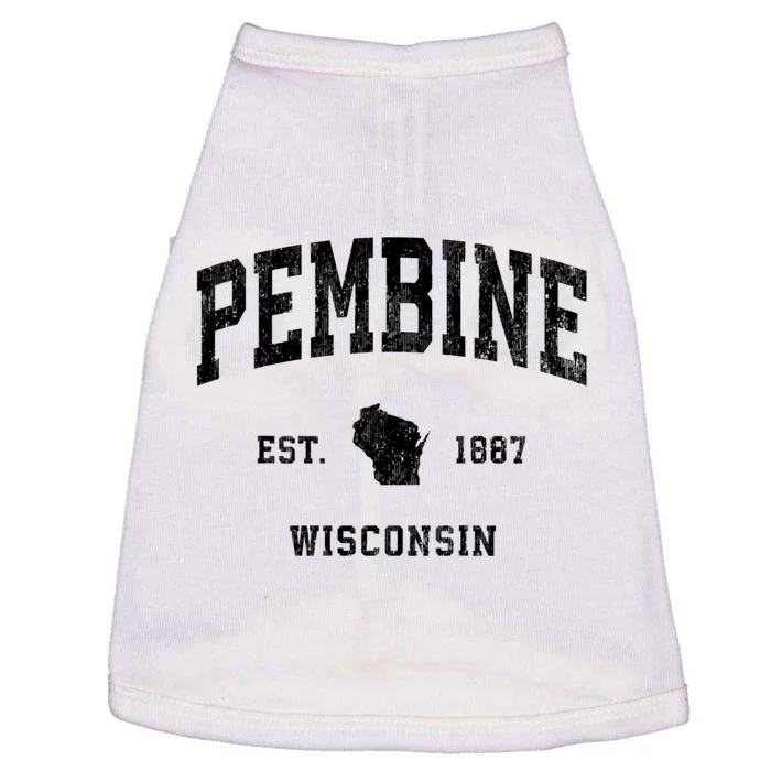 Pembine Wisconsin Wi Vintage Athletic Sports Doggie Tank