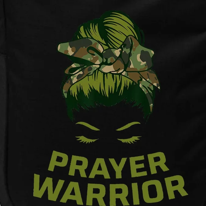 Prayer Warrior Women Camo Faith God Jesus Christian Impact Tech Backpack