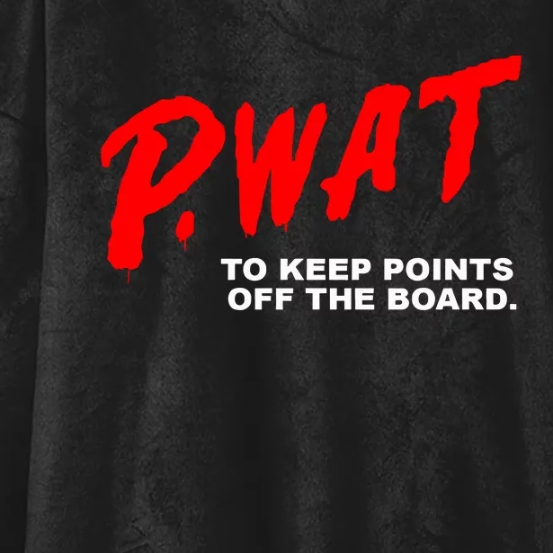 Peyton Watson Wearing P.Wat Too Keep Points Off The Board Hooded Wearable Blanket