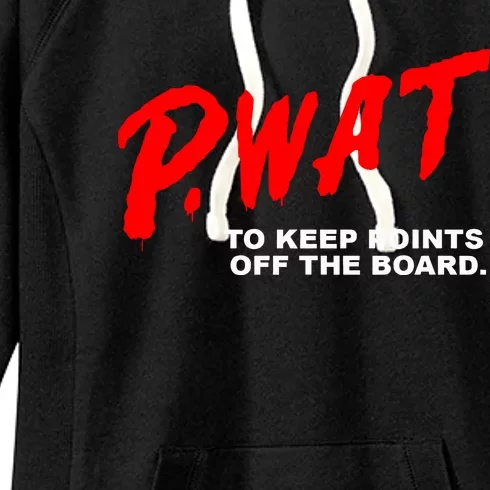 Peyton Watson Wearing P.Wat Too Keep Points Off The Board Women's Fleece Hoodie