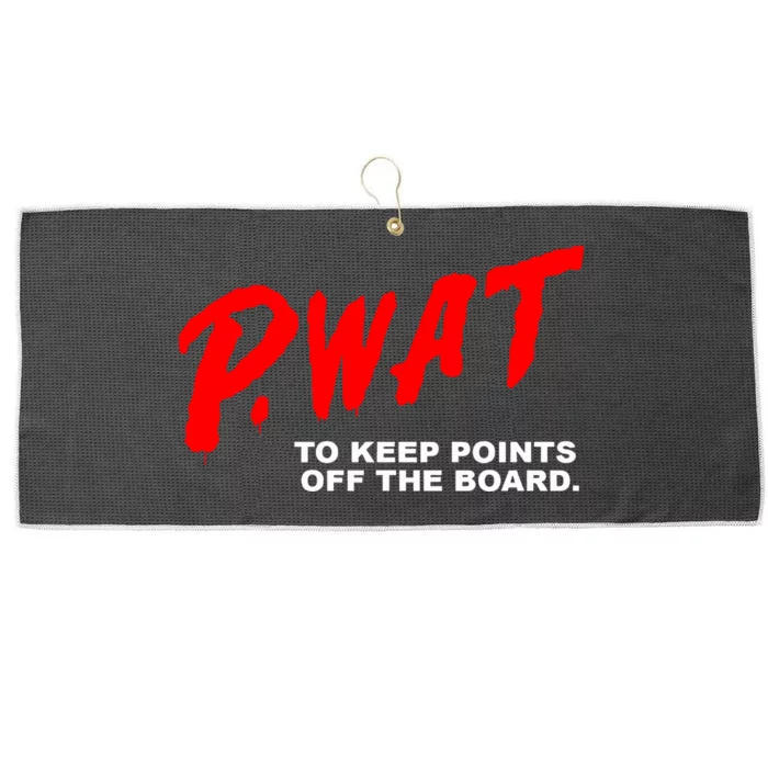 Peyton Watson Wearing P.Wat Too Keep Points Off The Board Large Microfiber Waffle Golf Towel