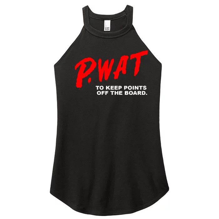 Peyton Watson Wearing P.Wat Too Keep Points Off The Board Women’s Perfect Tri Rocker Tank