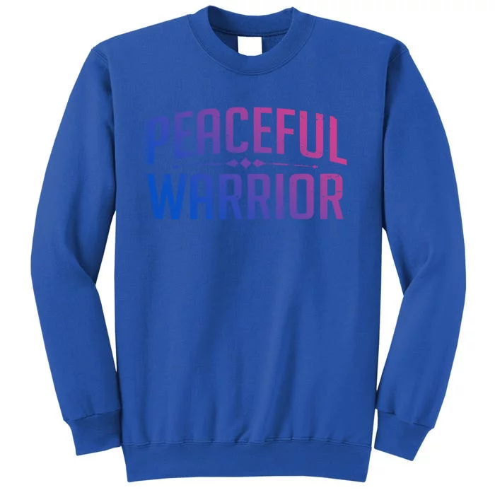 Peaceful Warrior Yoga And Meditation Distressed Gift Sweatshirt