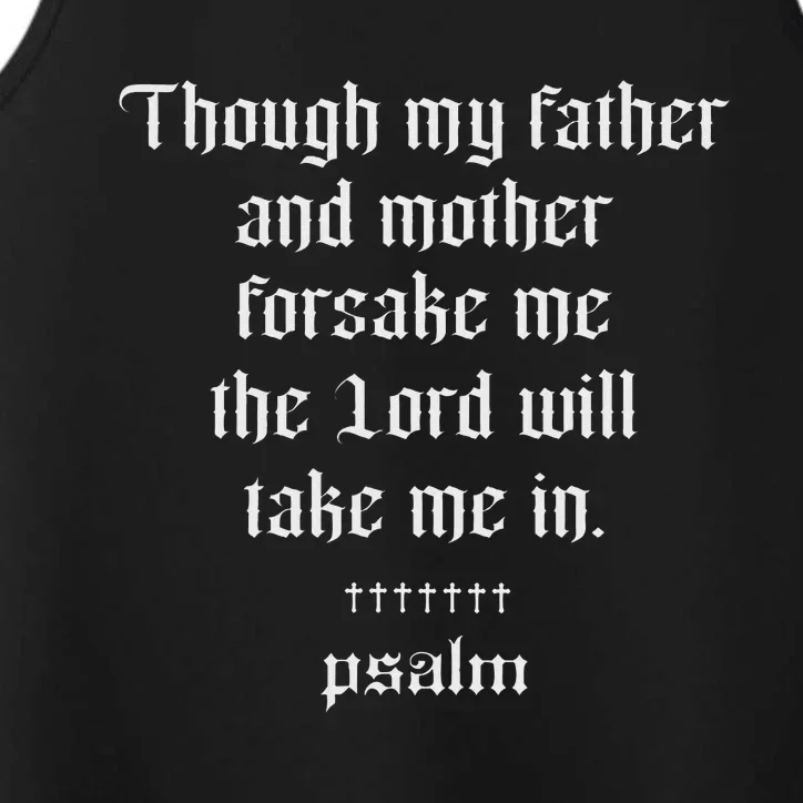 Psalm X The Lord Will Take Me In X Jesus Christ Performance Tank