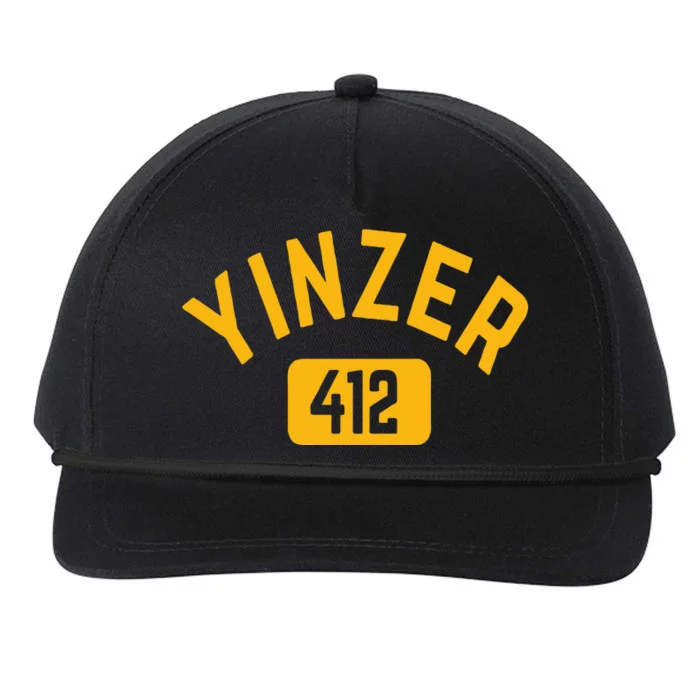 Pittsburgh Yinzer 412 Sl City Yinz Pennsylvania Home Snapback Five-Panel Rope Hat