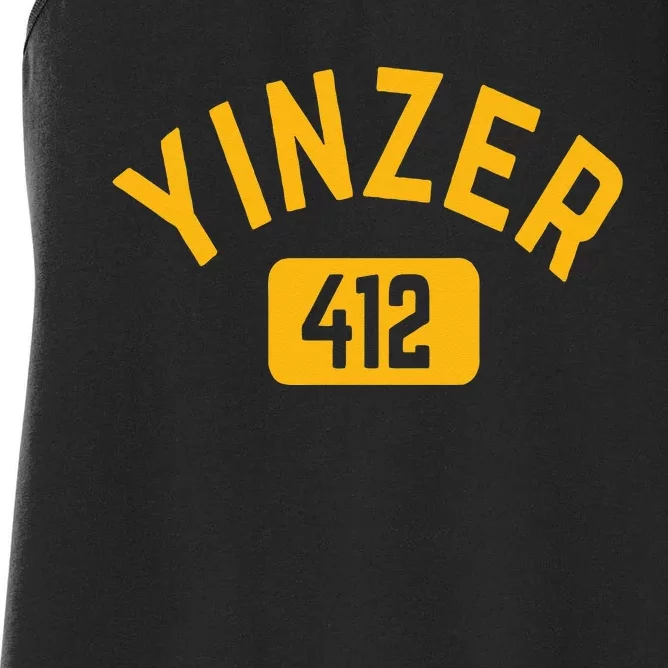 Pittsburgh Yinzer 412 Sl City Yinz Pennsylvania Home Women's Racerback Tank