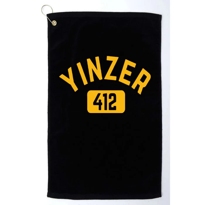 Pittsburgh Yinzer 412 Sl City Yinz Pennsylvania Home Platinum Collection Golf Towel