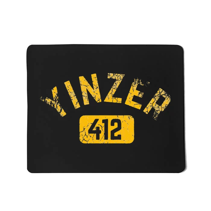 Pittsburgh Yinzer 412 Sl City Pennsylvania Funny Vintage Mousepad