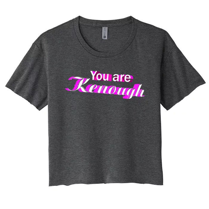 Pinky You Are Ken Enough Funny Enough Women's Crop Top Tee