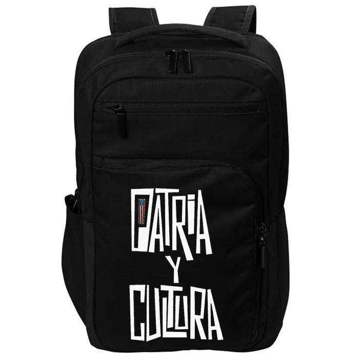 Patria Y Cultura Puerto Rico Black Impact Tech Backpack