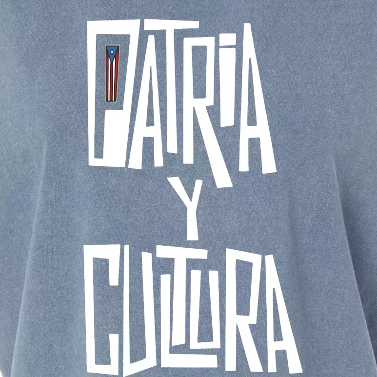 Patria Y Cultura Puerto Rico Black Garment-Dyed Women's Muscle Tee