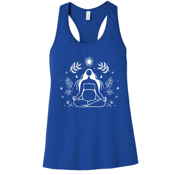 Prenatal Yoga Doula Midwife Birth Worker Yoga Mama Teachers Funny Gift Women's Racerback Tank