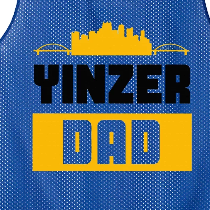 Pittsburgh Yinzer Dad Steel City 412 Home Mesh Reversible Basketball Jersey Tank