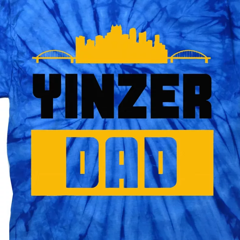 Pittsburgh Yinzer Dad Steel City 412 Home Tie-Dye T-Shirt