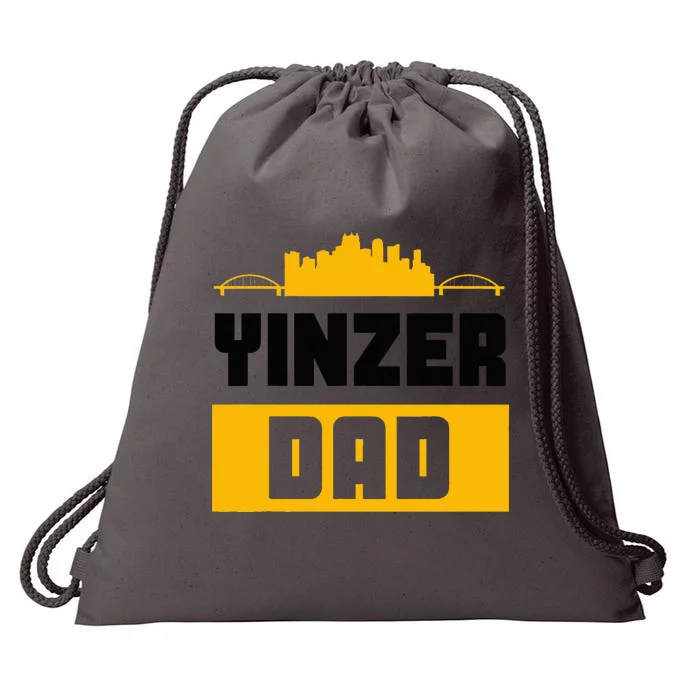 Pittsburgh Yinzer Dad Steel City 412 Home Drawstring Bag