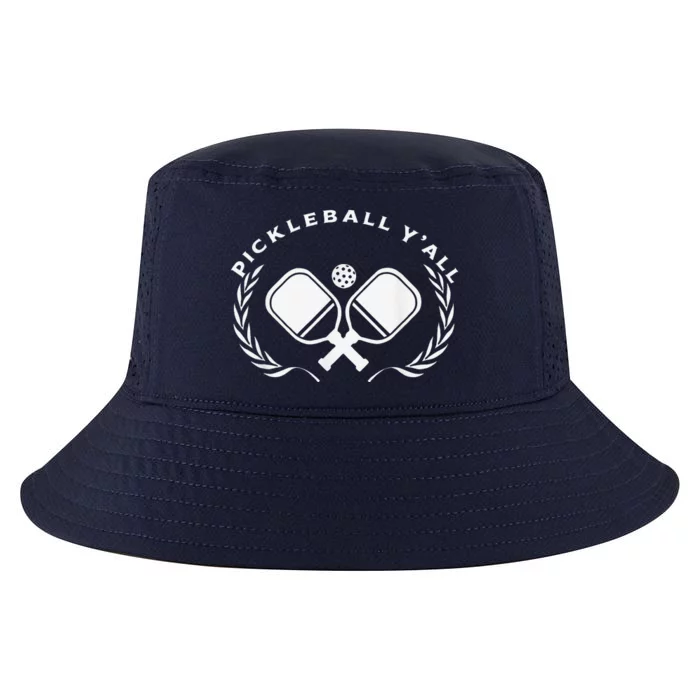 PICKLEBALL Y'ALL Funny Paddle Ball Pickle Meme Cool Comfort Performance Bucket Hat