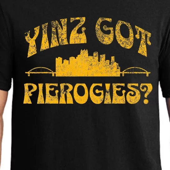 Pittsburgh Yinz Funny Yinzer Steel City 412 Pierogies Home Pajama Set